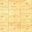 Vintage Map of Wabash County, Indiana 1861