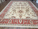 9' X 12' One-Of-A-Kind William Pak Peshawar Hand-knotted Wool Rug Nice