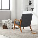 Walker Edison | Modern Accent Chair with One Pillow