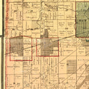 Vintage Map of Cook County, Illinois 1886