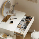 Table Dresser Without Mirror, Compact Dresser Accessories Storage Drawer - White by HouseOfZazla