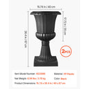 Plastic Urn Planters, 15.8 x 26.4 Inch, 2 Pack