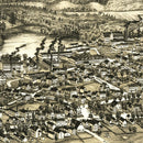 Vintage Map of Sanford, Maine 1889