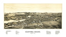 Vintage Map of Sanford, Maine 1889