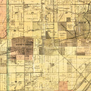Vintage Map of Cook County, Illinois 1898