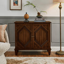 33.6' Retro Wooden Sideboard Buffet Cabinet with Storage
