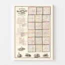 Vintage Map of De Kalb County, Illinois 1860