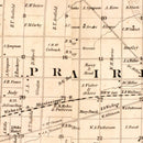 Vintage Map of Hancock County, Illinois 1859