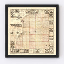 Vintage Map of Hancock County, Illinois 1859