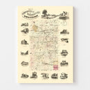 Vintage Map of Iroquois County, Illinois 1860