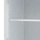 Tall Bathroom Storage Cabinet With Glass Doors, Free-Standing, Two Drawers, And Adjustable Shelves, Board, Painted Perfect For Displaying Your Favorite Items by HouseOfZazla