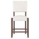 5 Piece Counter Height Dining Set, Bar Table With 4 Upholstered Chairs