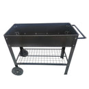 Mobile Metal Raised Garden Bed Cart with Legs