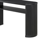 Console Table With Fluted Legs, Open Shelf