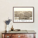 Vintage Map of Skowhegan, Maine 1892