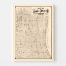 Vintage Map of Lake County, Illinois 1873