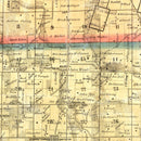Vintage Map of Saint Clair County, Illinois 1863
