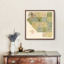 Vintage Map of St Clair County, Illinois 1899