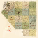 Vintage Map of St Clair County, Illinois 1899