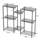 Heavy Duty Garment Rack With 8 Adjustable Wire Shelves And 5 Clothes Rails by HouseOfZazla