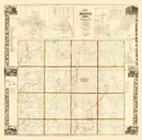 Vintage Map of Branch County, Michigan 1858
