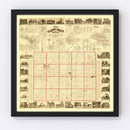 Vintage Map of Calhoun County, Michigan 1858