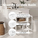 Modern Bathroom Vanity With Tempered Glass Doors