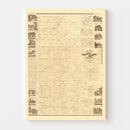 Vintage Map of Clinton County, Michigan 1864