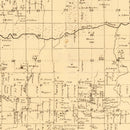 Vintage Map of Clinton County, Michigan 1864