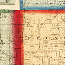 Vintage Map of Genessee County, Michigan 1859