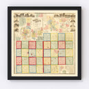 Vintage Map of Genessee County, Michigan 1859