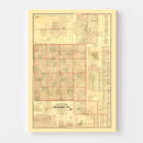 Vintage Map of Gratiot County, Michigan 1876