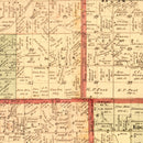 Vintage Map of Gratiot County, Michigan 1876
