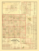 Vintage Map of Gratiot County, Michigan 1876