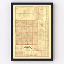 Vintage Map of Gratiot County, Michigan 1876