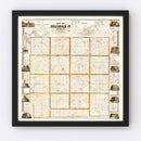 Vintage Map of Hillsdale County, Michigan 1857