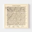Vintage Map of Kalkaska County, Michigan 1878