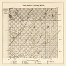 Vintage Map of Kalkaska County, Michigan 1878