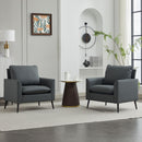 Nordic Retro Light Luxury Upholstered Sofa Chair by HouseOfZazla