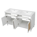 Bathroom Vanity With Double Sink, Large Storage Space by HouseOfZazla