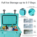 25QT Portable Cooler, Insulated Hard Cooler with Bottle Opener and Cup Holder by HouseOfZazla