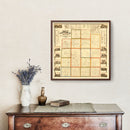 Vintage Map of Lapeer County, Michigan 1863