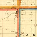 Vintage Map of Lapeer County, Michigan 1863
