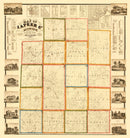 Vintage Map of Lapeer County, Michigan 1863