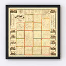 Vintage Map of Lapeer County, Michigan 1863