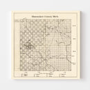 Vintage Map of Missaukee County, Michigan 1878