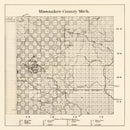 Vintage Map of Missaukee County, Michigan 1878