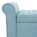 Light Blue Tufted Storage Bench by HouseOfZazla