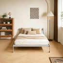 Queen Size Vertical Murphy Wall Cabinet Folding Bed With Automatic Legs - Gray
