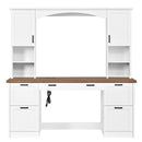 ON-Trend Farmhouse Arched Computer Desk with Hutch